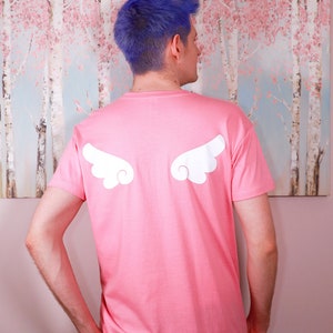 TSUBASA Angel Wings T-Shirt • ROZE of Blauw • Unisex Maten S-XXL • Cute & Kawaii Magical Girl • Made to Order!