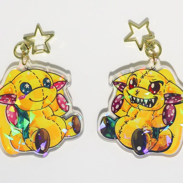 PLUSHIE MSP POOGLE • Neopets Inspired • Acrylic Charm • Ready to Ship!