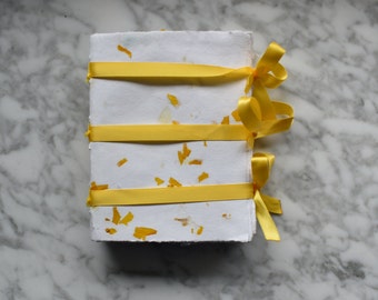 Hausgemachte Sonnenblumen Papier Journal