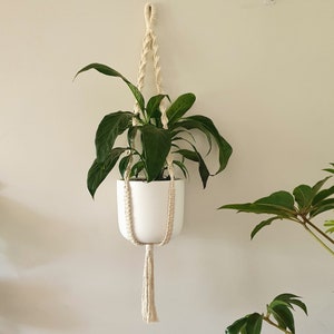 BRYN Macrame Plant Hanger Hanging Planter Pot Hanger Indoor Planter Indoor Plant Decor image 1