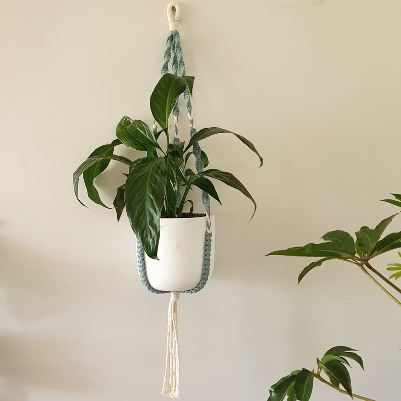 BRYN Macrame Plant Hanger Hanging Planter Pot Hanger Indoor Planter Indoor Plant Decor image 3