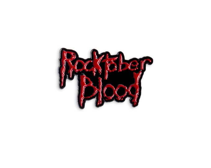 Rocktober Blood Enamel Pin