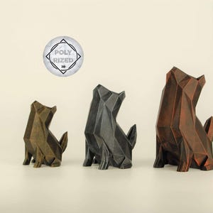 Figurine de loup hurlant, sculpture de renard peinte à la main, cadeau unique pour les amoureux des animaux, décoration intérieure pour la maison et le bureau