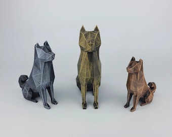 ヴィンテージ日本の南部鉄器鋳鉄秋田犬の彫刻 - Etsy 日本