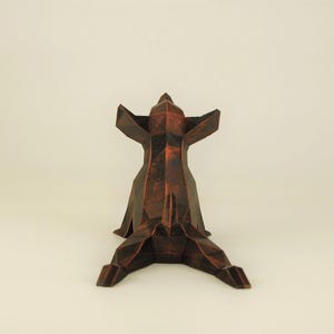 Süße Chihuahua Yoga Figur, Low Poly Hunde Skulptur, Einmaliges Geschenk für Hundeliebhaber und Haustierbesitzer, Deko für Wohnzimmer von Polyrized3D