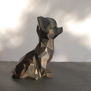 Low Poly Chihuahua Figurine Dog Hand Painted Chi Sculpture 3D Printed & Hand Painted Unique Christmas Gift Home Decor image 6