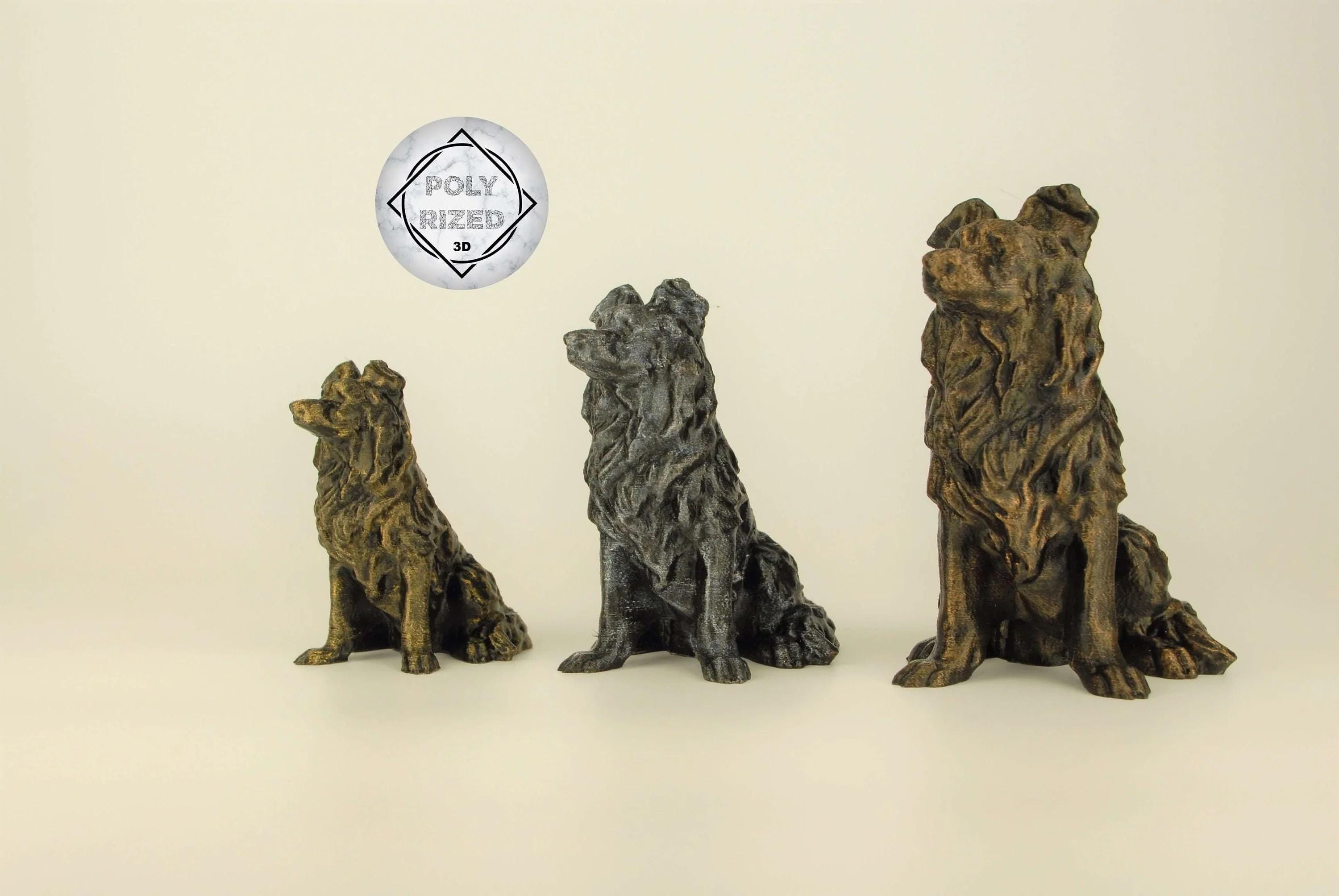 Border Collie - statuette de chien, buste suspendu, décoration unique pour les amoureux des