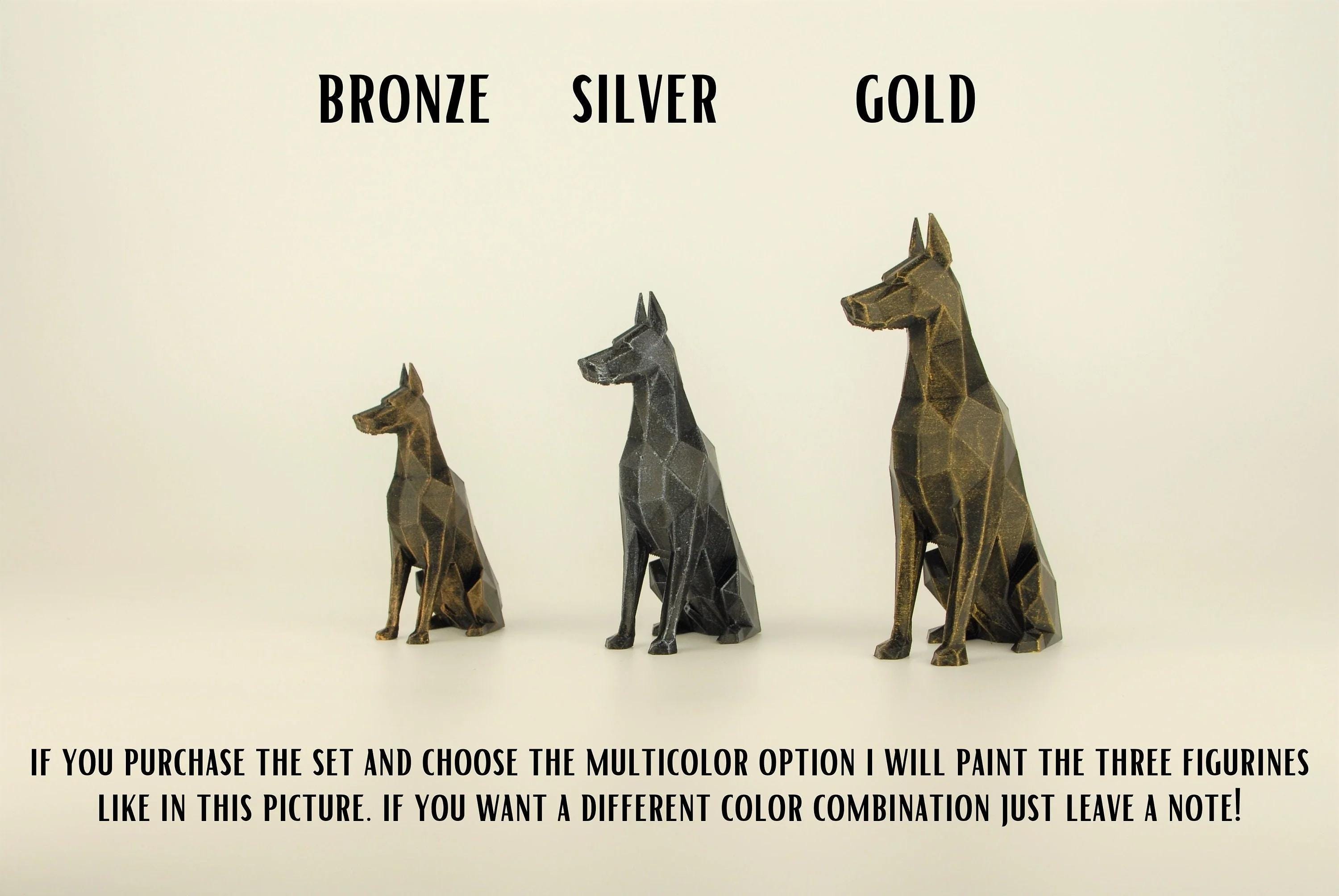 Doberman Figurine Hand-painted, Low Poly Dobie Sculpture, Unique Gift for  Dog Lovers and Pet Owners, Interior Design Home and Office Decor - Etsy