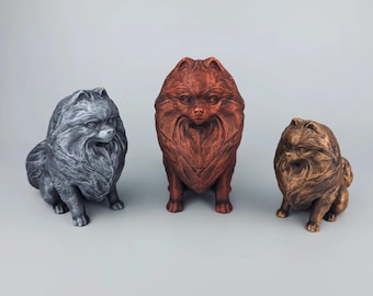 German Spitz Figurine Realistic, Hand-Painted Pomeranian Sculpture, Cute Pom Statue, Miniature Spitz, Dwarf Spitz, Toy Spitz, Sweet Pommy