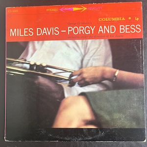 Miles Davide - Porgy and Bess LP - 1959 Jazz-Vinyl-Schallplatte - Columbia 6-Eye Mono - Vintage Cooles Jazz-Album - NM-Vinyl-Sammlerkopie