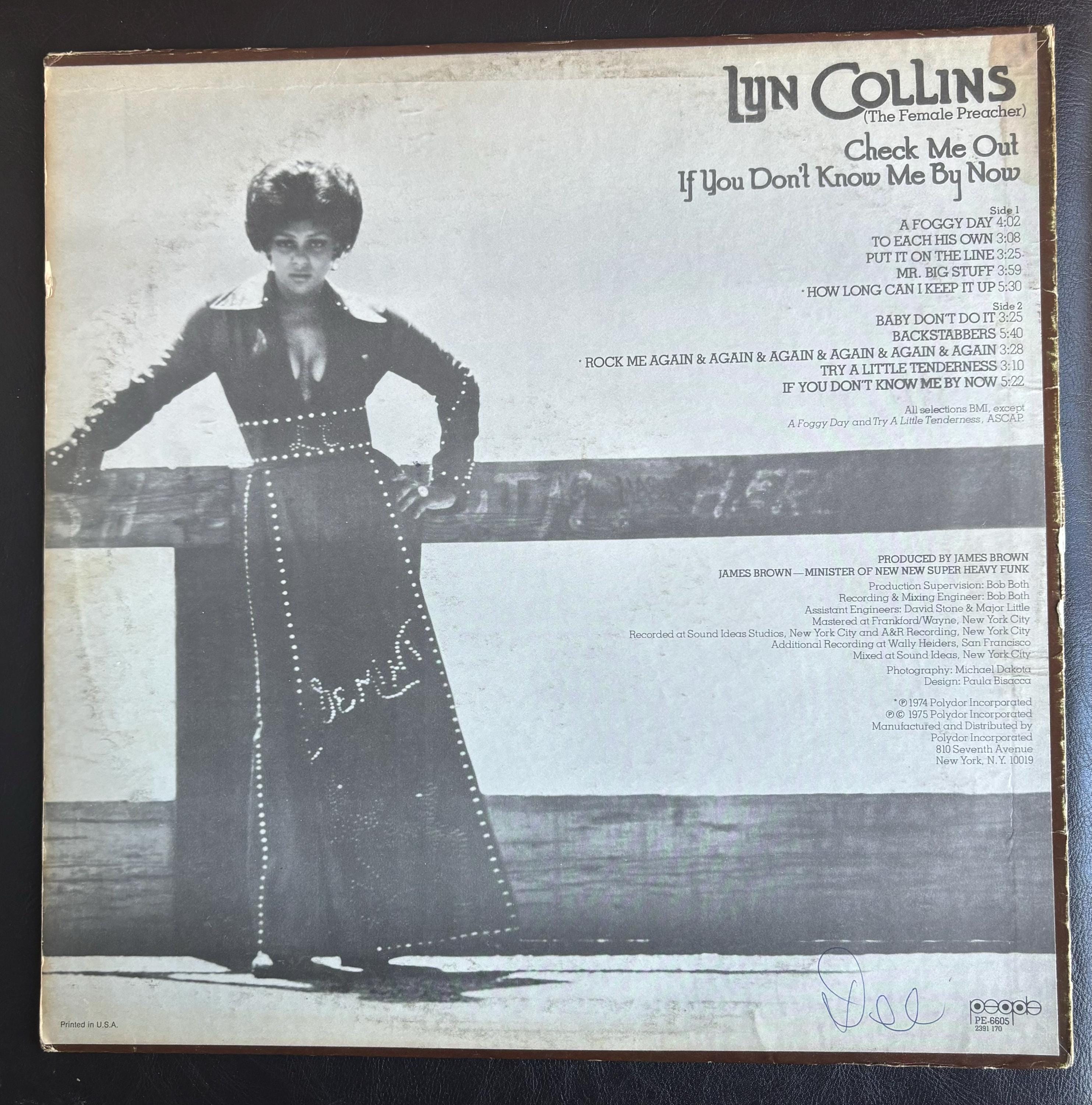 Check Me Out If You Don't Know Me by Now LP – Lyn Collins