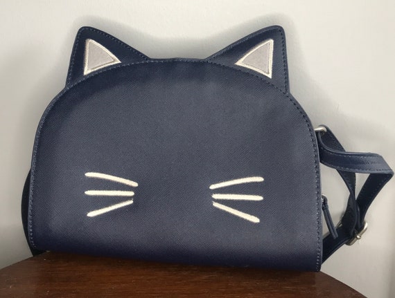 Unique Cat Purse Designer Cath Kidston Over the Shoulder Purse Cross Body Purse Navy Blue Handbag Etsy Singapore