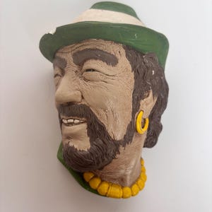 Chalkware Head Replica - Hand Painted Reproduction