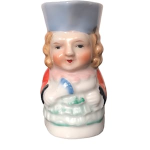 Miniatuur Toby Jug Vintage Made in Occupied Japan Tiny Pitcher Creamer Miniature Collectible