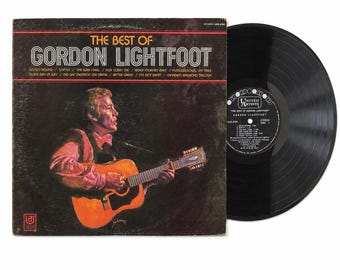 Gordon Lightfoot The Best Of Gordon Lightfoot Vinyl LP 1970 United Artists UAS-6754 Folk Rock Vintage Record