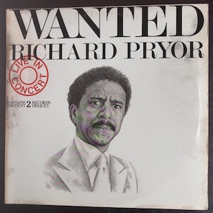 Richard Pryor – Wanted: Live In Concert 2LP (1978) – Vintage Comedy Vinyl Record – Original Pressing