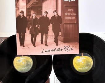 The Beatles Live at the BBC 2xLP 1994 Uk First Pressing PCSP 726 | Gatefold Vinyl w/ Inserts EMI Apple