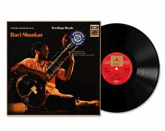 Ravi Shankar – Two Raga Moods Vinyl LP  1968 EMI Odeon  EASD 1325  India Press Sitar Classical - Hype sticker