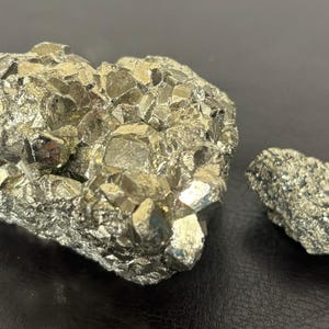Natural Metallic Pyrite Crystal - Rough Pyrite Cluster - Natural Crystal - Pyrite Cluster Loose