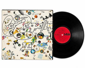 Led Zeppelin - Led Zeppelin lll LP 1970 – Atlantic SD 7201 - Canada Red Label Matrix ST - A - 702005/6 1E Col - Classic Rock Vinyl
