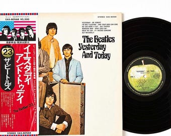 The Beatles Yesterday and Today LP Japan 1976 EAS-80568 w/ OBI & Insert Apple Vinyl Japanese Pressing