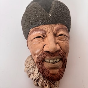Chalkware Head Replica - Hand Painted Reproduction