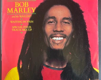 Bob Marley – Waiting In Vain 12&quot; Vinyl | UK 45 RPM Reggae Single | Vintage Bob Marley Record | Roots Reggae Collectible