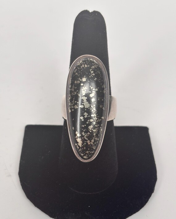 Sterling Silver Apache Gold Statement Ring: Chalc… - image 5