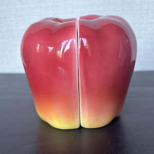 Otagiri Apple Shaped Salt and Pepper Shakers - Red Apple