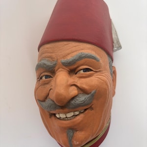 Chalkware Head Replica - Hand Painted Reproduction