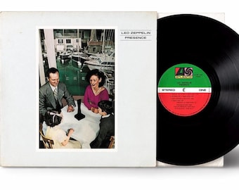 Led Zeppelin Presence LP / Edizione sudcoreana del 1981 OLW-169 / Vinile Atlantic raro / Edizione coreana Oasis Records / Achilles Last Stand