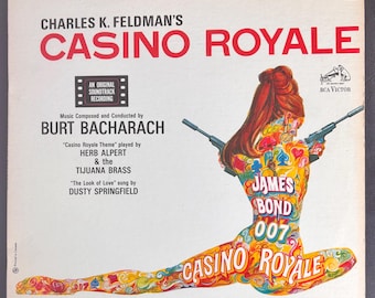 Burt Bacharach – Casino Royale Soundtrack LP (1967) | Vintage James Bond 007 Vinyl | Canada Pressing