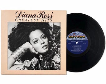 Diana Ross Greatest Hits Vinyl LP - 1976 Motown M-869P1 - Canadian Press Soul Record