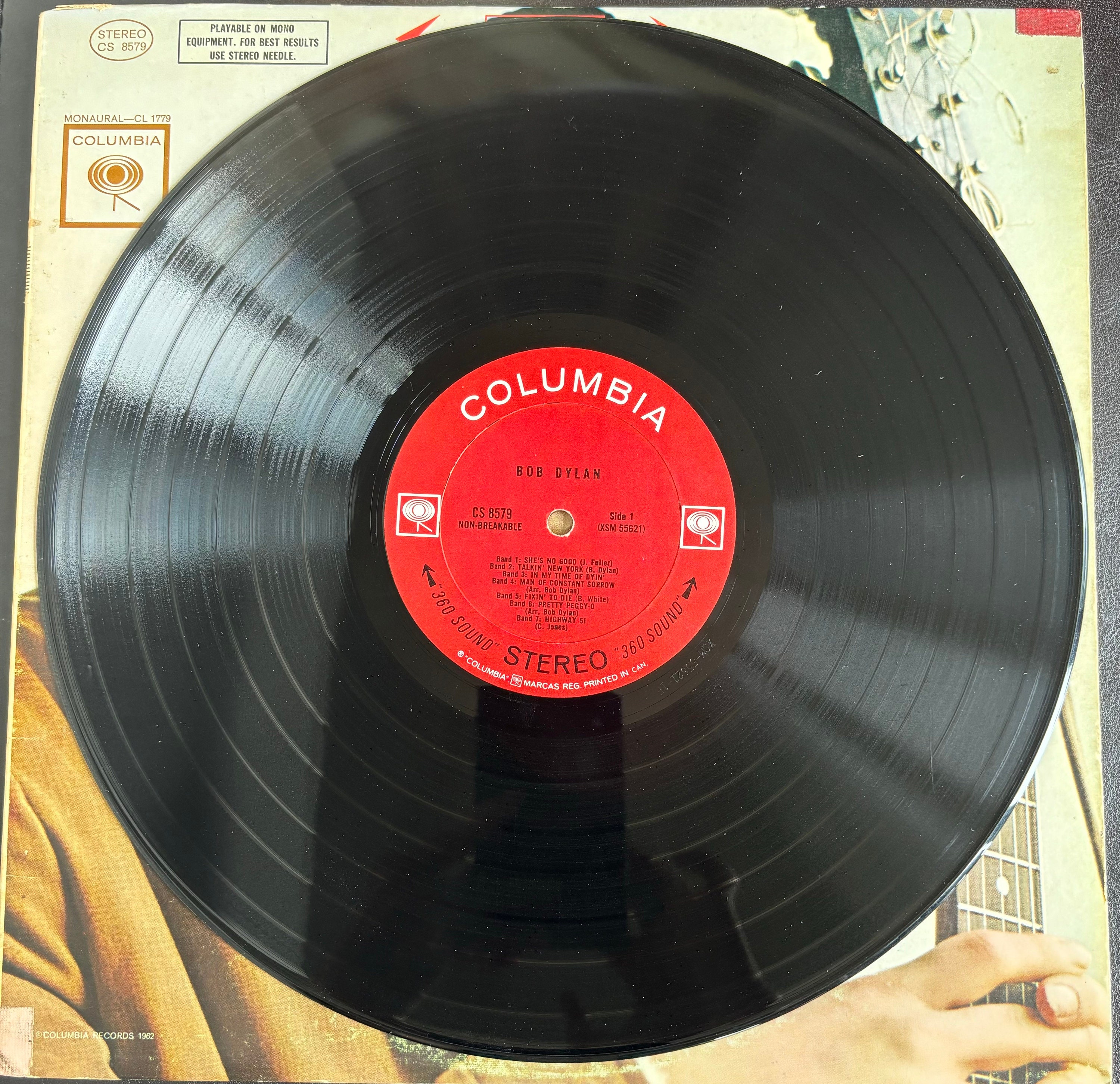 Bob Dylan - Self Titled LP - First Album- 1962 - Columbia