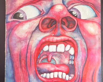 King Crimson – In the Court of the Crimson King LP | 1970's Island Records 85796 IT  German  Press A-1/B-1 |  Prog Rock