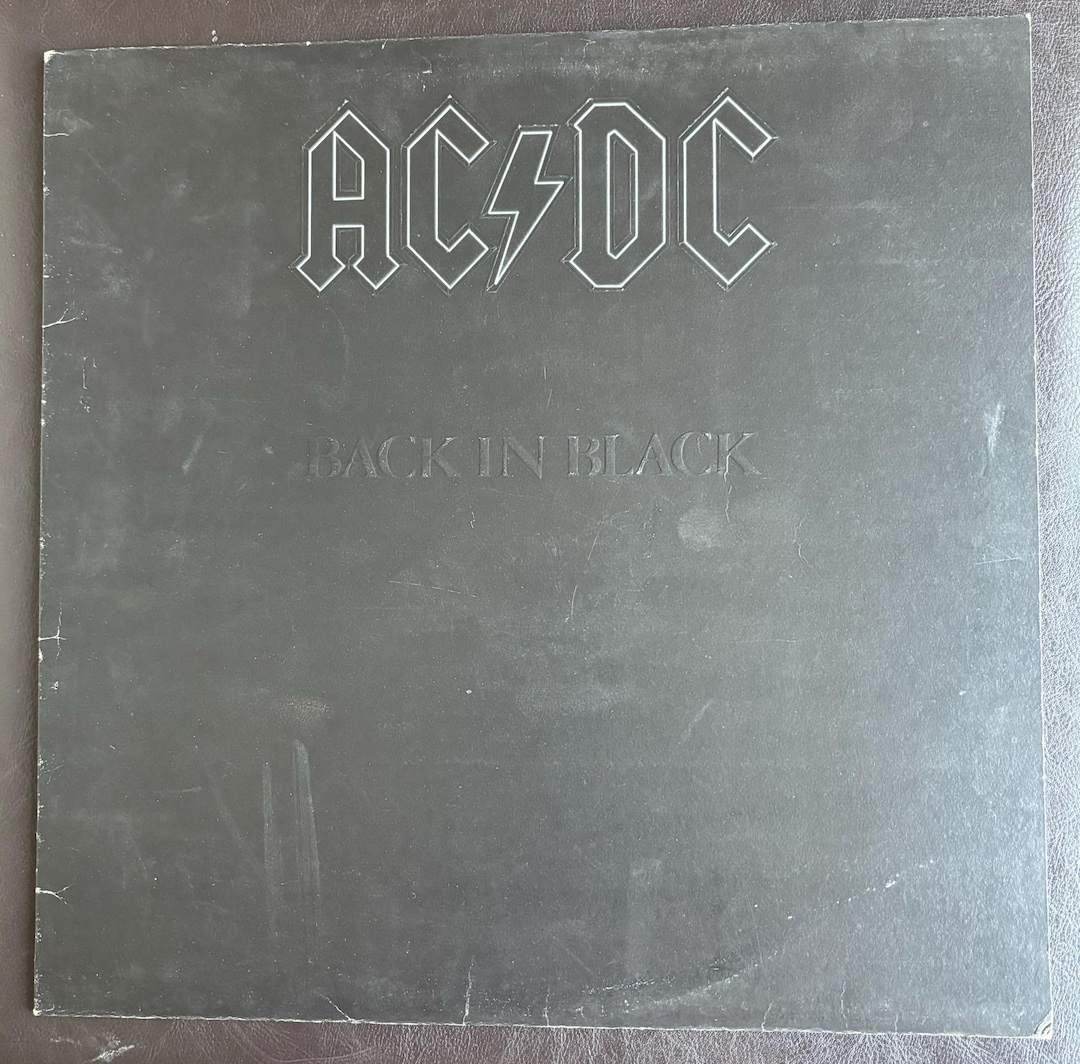Vintage AC/DC - Back in Black Vinyl Record - 1980 Canadian Pressing - Etsy