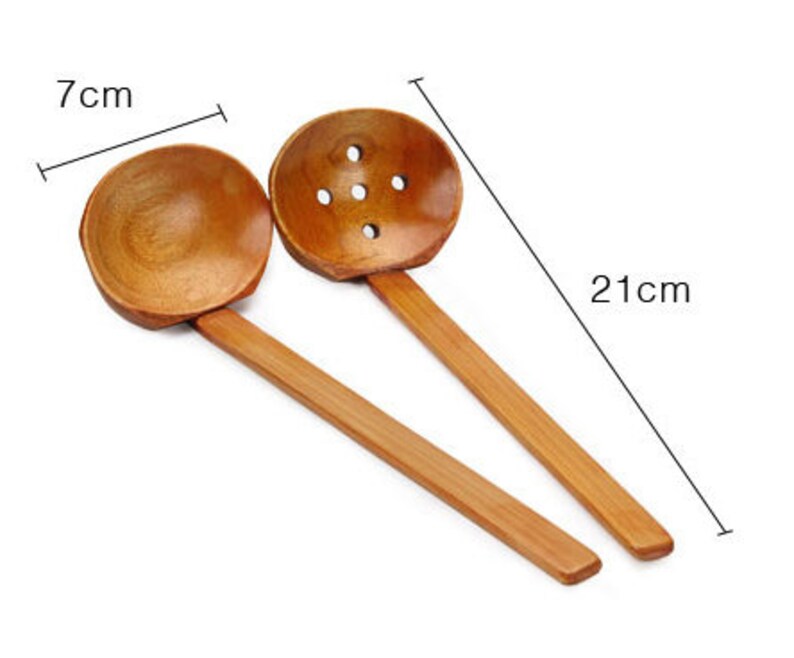 Ramen Spoon Set Long Handle Soup Ladle and Leaky Ladle Etsy