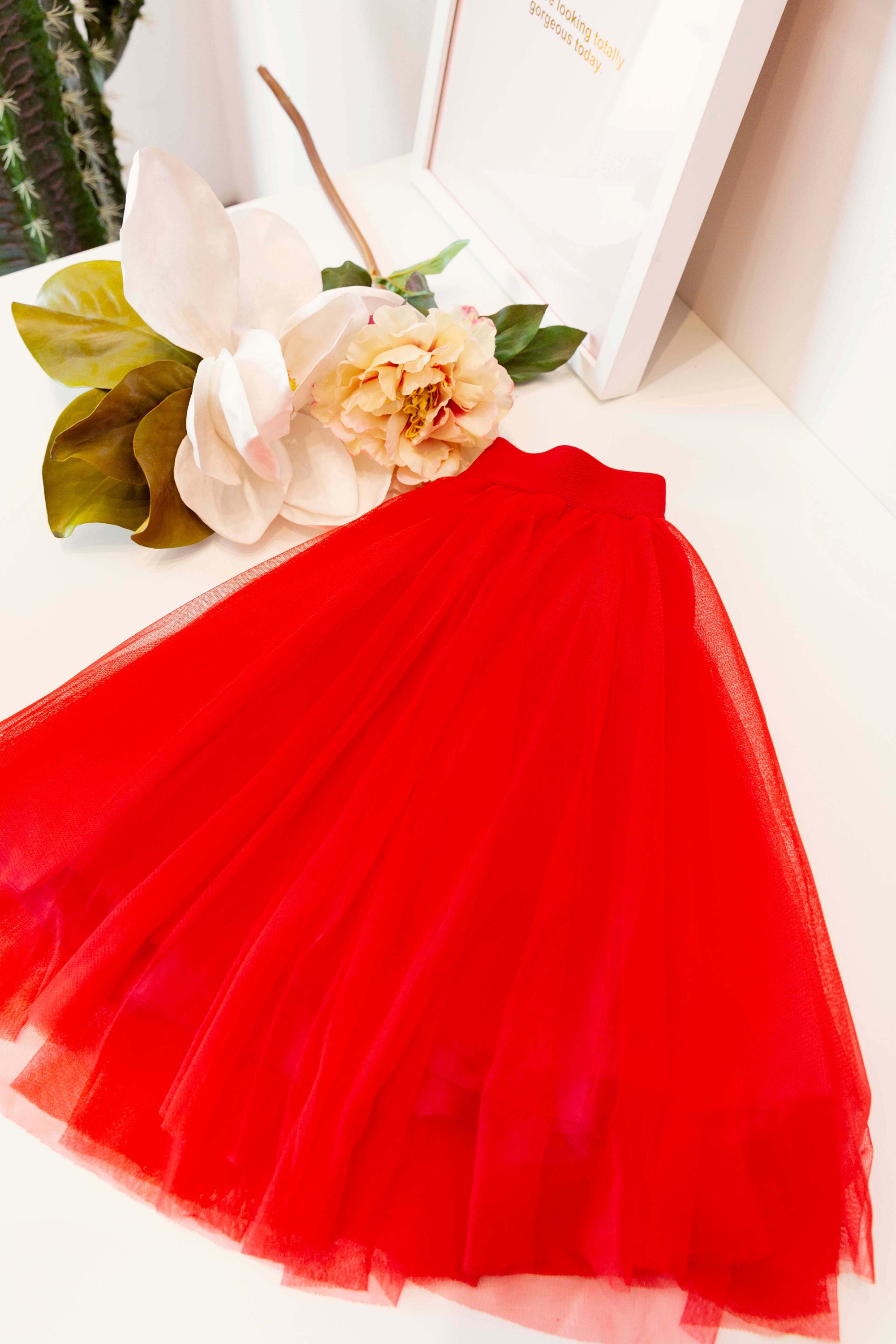 Tulle Tutu Skirt Mini Red Tulle Skirt Etsy New Zealand