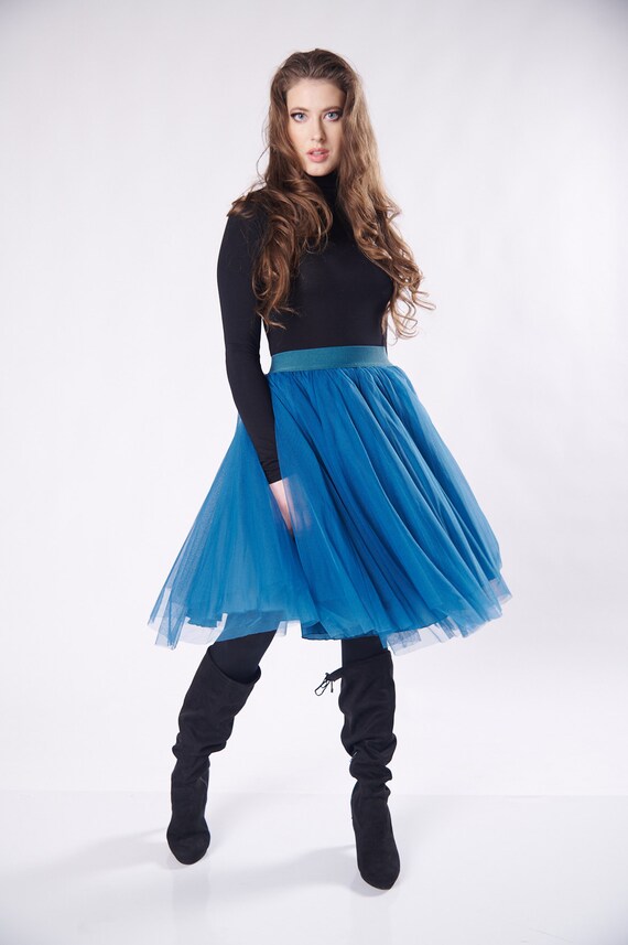 ワンピース Tutu Pants Skirt Blue 114 Colours Tulle Pants Fluffy Pants Tutu Pants Ruffled