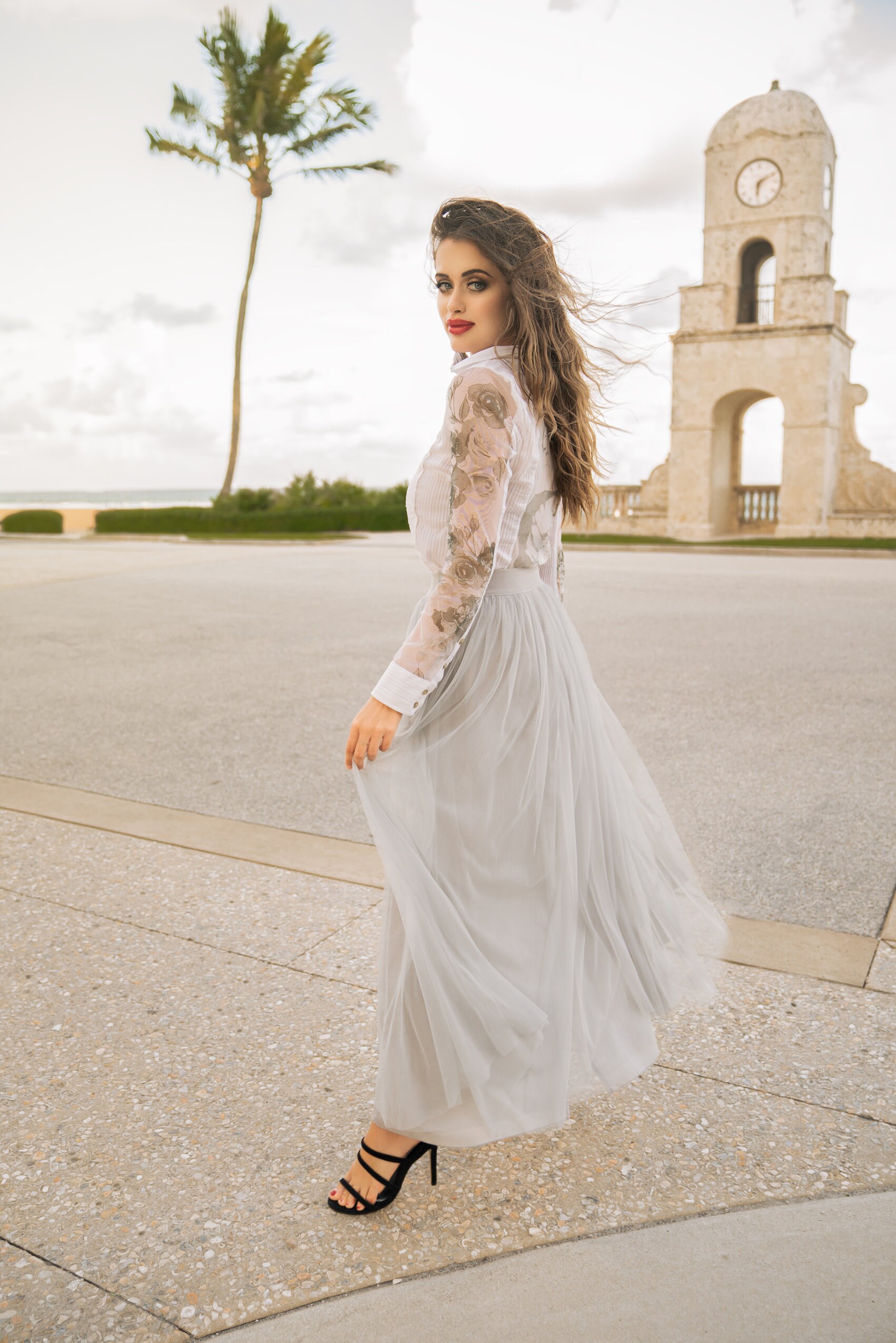 【LOULOUSEOUL】Tutu Midi Skirt (Light Gray) Tutu Midi Skirt (Light Gray) - LOULOUSEOUL