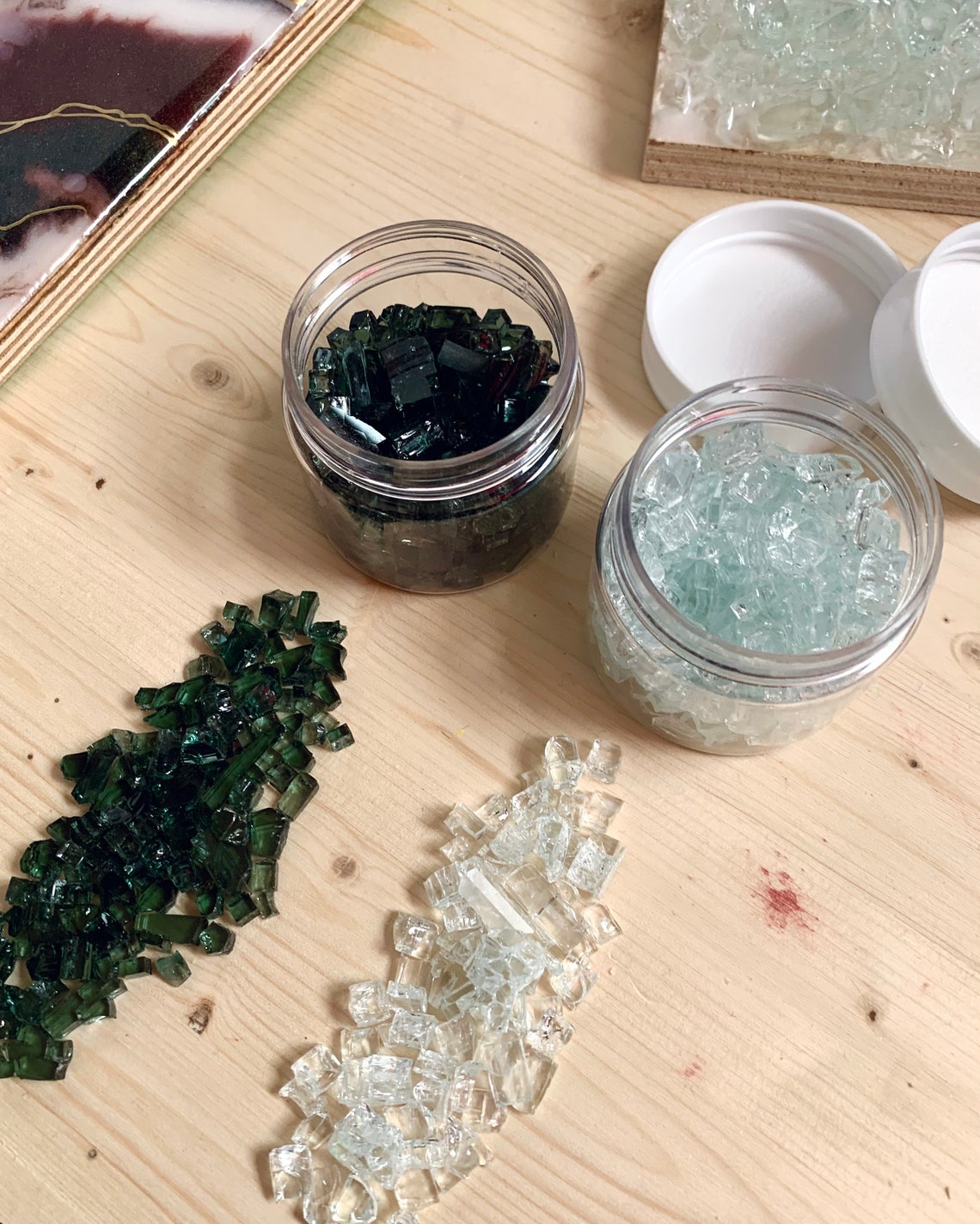 Resin Art Supplies Resin Crushed Glass Geode Painting Etsy