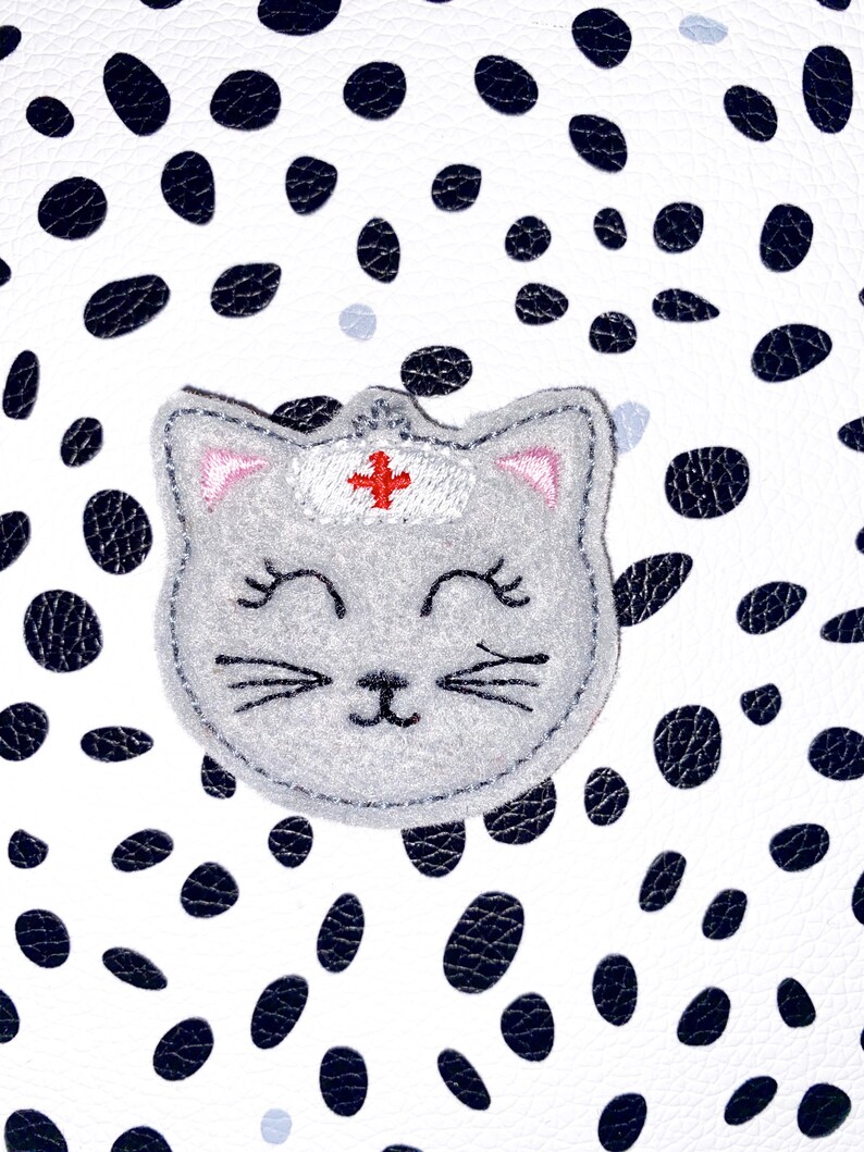 Kitty Nurse Interchangeable Badge Topper