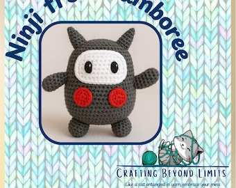 H-9 Amigurumi Ne-gi ぬいぐるみ Ninji Amigurumi Crochet Pattern PDF, Retro Platformer Inspired