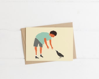 Crow Boy / Art Card