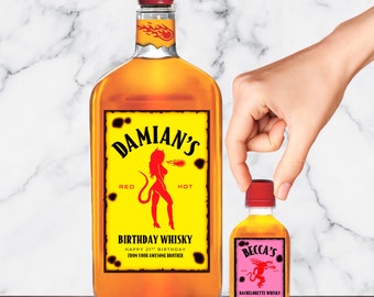 Personalized fireball bottle