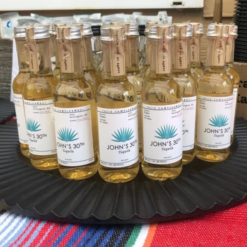 Personalized Tequila Bottle Labels All Sizes Blanco Etsy