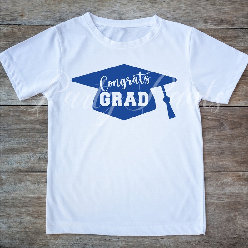 Congrats Grad Cap Silhouette SVG PNG Graduation Cap Tassel Etsy