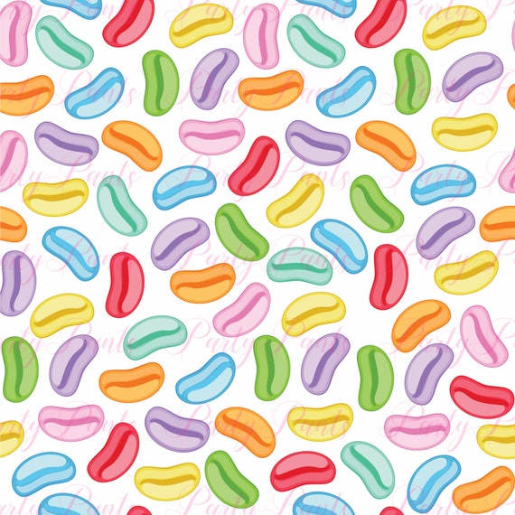 Jelly Bean Pattern High Resolution JPG PNG Easter Candy Etsy jelly-bean-template-clipart-best