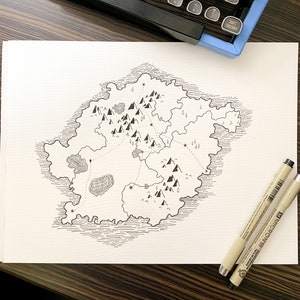 Fantasiekaart in Tolkien-stijl 02