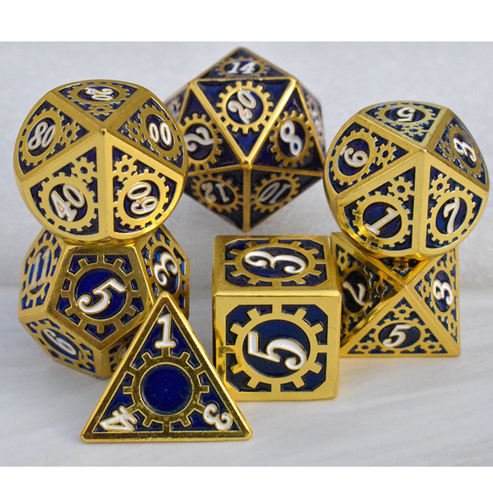 DND dice metal dice gear design role playing games Etsy